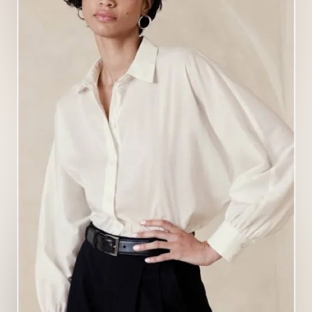 NWT Banana Republic Volume-Sleeve Shirt